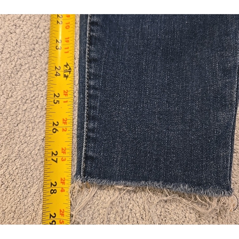 Good American Women's 4/27 Dark Wash Good Legs Stretch Denim Jeans - Picture 4 of 13